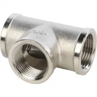 Тройник ВВВ 3/4'х3/4'х3/4' никелированный STOUT RG008Q0QT0137H Москва