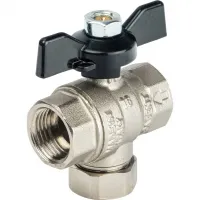 Кран шаровой с фильтром 1/2' ручка бабочка STOUT RG008Q20QF9O2S Москва