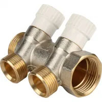 Коллектор распределительный 1', 2 отвода 3/4'ЕК STOUT RG008S37S7JS9T