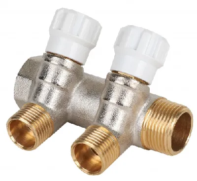Коллектор 1' х 2 выхода 1/2' НР с вентилями MVI MM.402.0604 Нижний Новгород