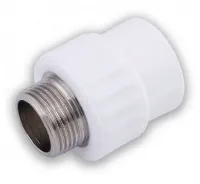 Муфта переходная с наружной резьбой 25X1/2' (100/25)  БЕЛАЯ Valfex 10130125-PRO Москва
