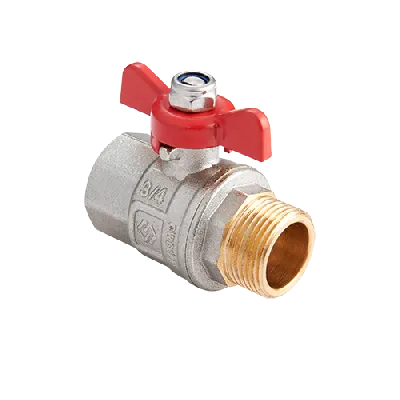 Кран шаровый 1/2' ВН ручка бабочка MVI BV.514.04 Москва
