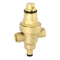 Редуктор давления мембранный Uni-fitt 1/2" В 1-6 бар PN25 с отверстием под радиальный манометр 1/4" Москва