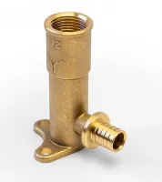 Угольник ВР 16X1/2' удлиненный, настенный, аксиальный, латунный PRO AQUA AX5001612L Москва