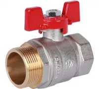 Кран шаровой 1 1/4 ВН/НР, ручка бабочка Rommer RG008UB5BIQ2GG