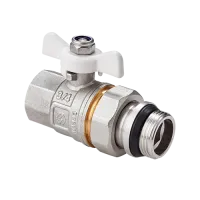 Кран шаровой со сгоном 1/2' ВН ручка бабочка MVI BV.521.04 Москва