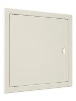 Люк-дверца ревизионная с ручкой, из ABS пластика 318х318 и с фланцем 296х296 , цвет Слоновая кость EVECS 23188