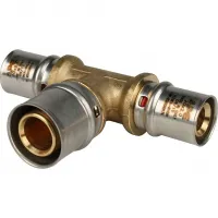 Тройник переходной 20х26х20 для металлопластиковых труб прессовой STOUT RG008S9BH1QA09 Москва