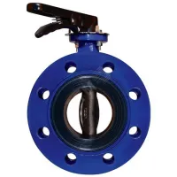 Затвор дисковый поворотный фланцевый DN 250 PN 16 тип 021F диск чугун, с рукояткой DENDOR УТ000000358