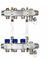 Коллекторная группа SSM-3R set 3 контура 1'X3/4' с термостатическими клапанами и кронштейнами Ridan 088U0973R