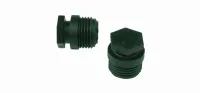 Заглушка 1/2' ПВДФ, черная Henco BP04 Москва