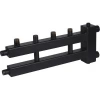 Коллектор стальной распределительный 4(6) отопительных контура 1 1/2' Rommer RG008T2Q29QJD0