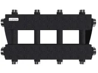Коллектор модульный MK-150-4DUx25 на 4 контура G 1', 2 магистрали G 1 1/2', до 150 кВт, ст 09Г2С Gidruss 1P 01503 17