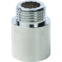 Удлинитель НВ 1/2'x25 мм, хромированный STOUT RG008Q0O7A67Q4 Москва