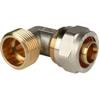 Угольник НР 1'x26 переходной, для металлопластиковых труб винтовой STOUT RG008S9DIT2CD7 Москва