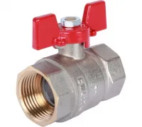 Кран шаровой 1 ВН/ВН, ручка бабочка Rommer RG008UB5BA4V1F