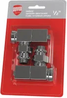 Набор дизайн-вентелей CUBE угловой 1/2' (хром) Royal Thermo НС-1193191 Москва