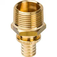 Переходник НР 16xR 3/4 для труб из сшитого полиэтилена аксиальный STOUT RG008P0TP43N41 Москва
