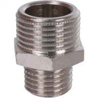 Ниппель 3/8X1/4 НН переходной никелированный STOUT RG008Q0OCNK156 Москва