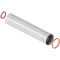 Удлинитель дымохода коакс раструбн 60/100 L 2000 Rommer RG0091CSP6GTQD