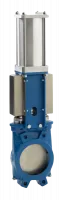 Затвор шиберный (нож) EX-01-450-D/A-E DN 450 PN 5 м/ф EPDM пневмопривод двойного действия ADL 77 824