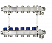 Коллекторная группа SSM-6R set 6 контуров 1' x 3/4' с термостатическими клапанами и кронштейнами Ridan 088U0976R Москва