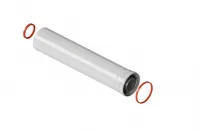 Удлинитель дымохода коакс раструбн 60/100 L 250 Rommer RG0091CSP6HUQH