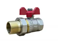 Кран шаровый Ду 20, НР-ВР 3/4' со сгоном, американка, бабочка Sanext О0000003719 Нижний Новгород