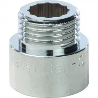 Удлинитель НВ 1/2'x15 мм, хромированный STOUT RG008Q0O7A1EHR