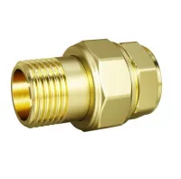 Сгон разъемный (американка)  1' ВР/НР латунь никель LD Pride LD.67.520.25