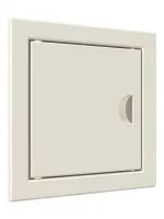 Люк-дверца ревизионная с ручкой, из ABS пластика 122х122 и с фланцем 98х98, цвет Слоновая кость EVECS 23177 Москва