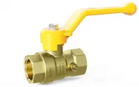 Кран шаровой латунный для манометра Ду 15 Ру 16 ГАЗ рычаг LD Pride LD 44.351.15.2