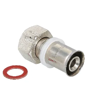 Соединитель пресс 20 х 3/4' с накидной гайкой VALTEC IV2222005
