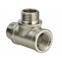 Тройник ВНН 3/4'х3/4'х3/4' переходной, никелированный Aquadeel BFN-011-602
