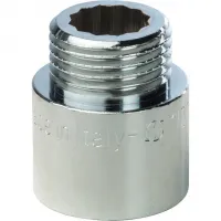 Удлинитель НВ 1/2'x20 мм, хромированный STOUT RG008Q0O7A3RHV