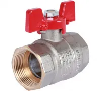 Кран шаровой 1 1/4 ВН/ВН, ручка бабочка Rommer RG008UB5BBERIN