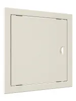 Люк-дверца ревизионная с ручкой, из ABS пластика 268х268 и с фланцем 246х246 , цвет Слоновая кость EVECS 23184