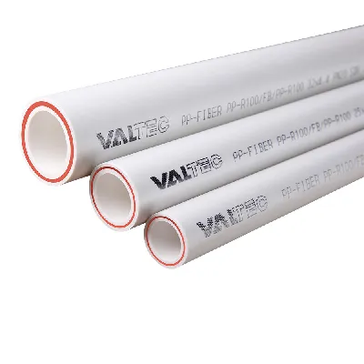 Труба полипропиленовая армированная стекловолокном PPR FIBER PN20 50 х 6.9 белая VALTEC P1VFB0050