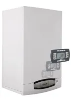 Котел газовый NUVOLA3 COMFORT 280Fi настенный 28 кВт двухконтурный с закрытой камерой сгорания, с встроенным бойлером из нержавеющей стали емкостью 60 л, с выносной панелью управления Baxi CSB45728358-