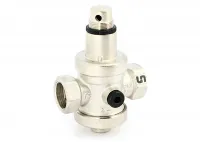 Редуктор давления Uni-fitt 3/4" В 0,5-6 бар PN25 с отверстием под аксиальный манометр 1/4" никел. Москва