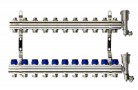 Коллекторная группа FHF-11R set 11 контуров 1'x3/4' c воздухоотводчиками и кронштейнами Ridan 088U0711R Москва