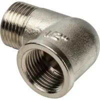 Угольник НВ 1/2' никелированный STOUT RG008Q0QS4J2OM