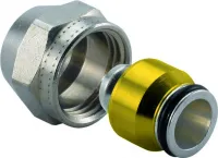 Адаптер зажимной Uni-X MLC 20x2,25-3/4'ВР евроконус, латунный Usystems 1135972 Москва