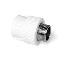 Муфта комбинированная 20x1/2' НР полипропиленовая PPR белый PRO AQUA PA23008P Москва