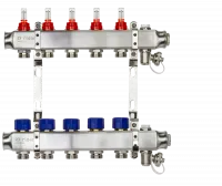 Коллекторная группа SSM-5RF set 5 контуров 1' x 3/4' с расходомерами и кронштейнами Ridan 088U0955R