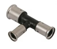 Тройник пресс 16х14х14 переходной, ПВДФ Henco 11PK-161414