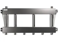 Коллектор модульный MKSS-250-3x32 на 3 контура G 1 1/4', 2 магистрали G 2', до 250 кВт, нерж. сталь Gidruss 1R 02506 00