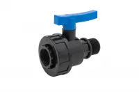 Кран шаровой компрессионный НР разъемный d 20x3/4 Политэк 553222034 Москва