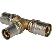 Тройник переходной 20х16х20 для металлопластиковых труб прессовой STOUT RG008S9BH062NN