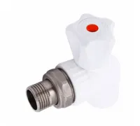 Кран для радиатора угловой 25 х 3/4' полипропиленовый PPR белый Valfex 10148025 Москва
